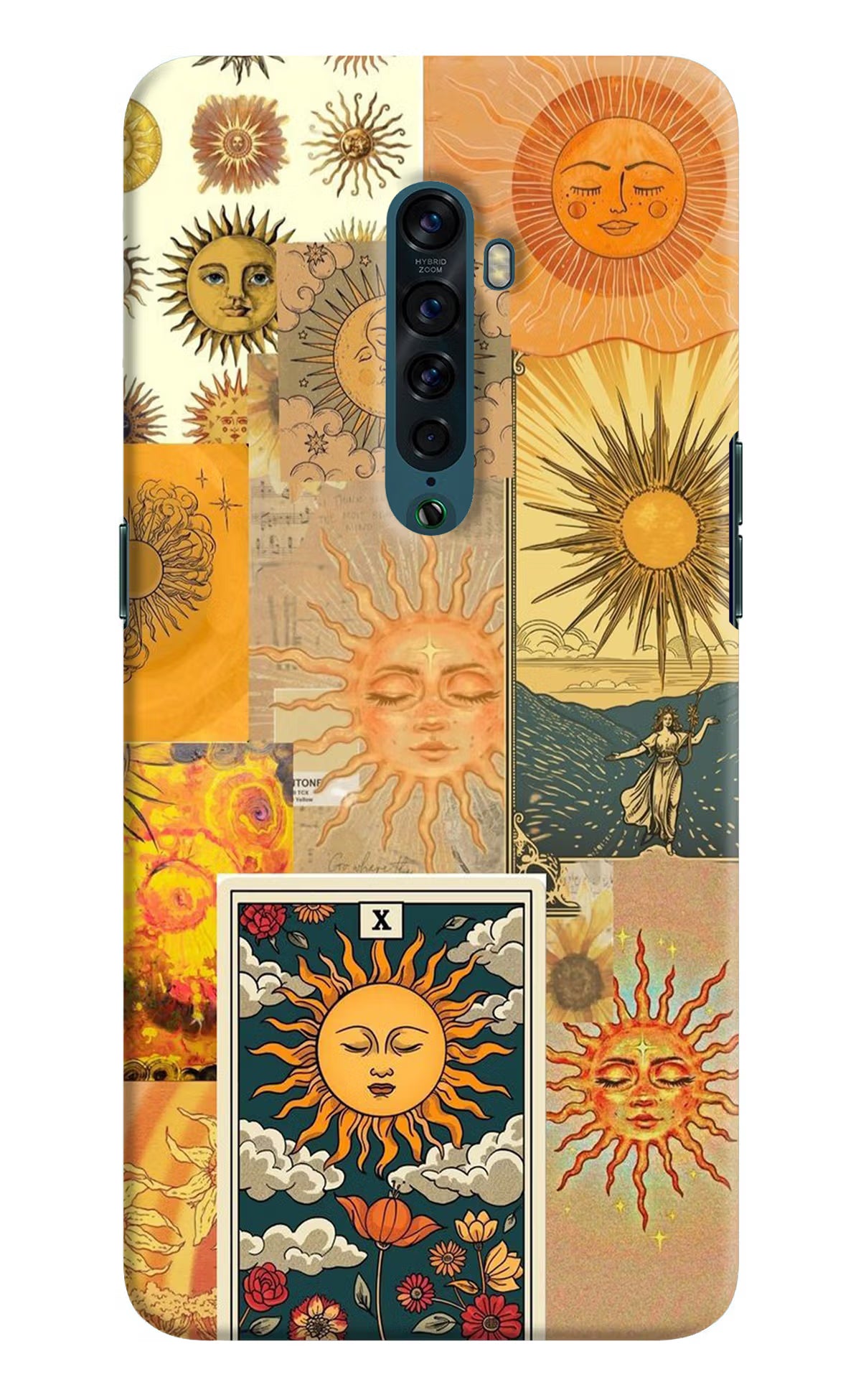 Sun Oppo Reno2 Hard Case Back Cover by Casekaro