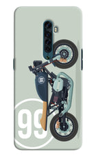 Classic Cafe Racer 99 Oppo Reno2 Hard Case Back Cover by Casekaro