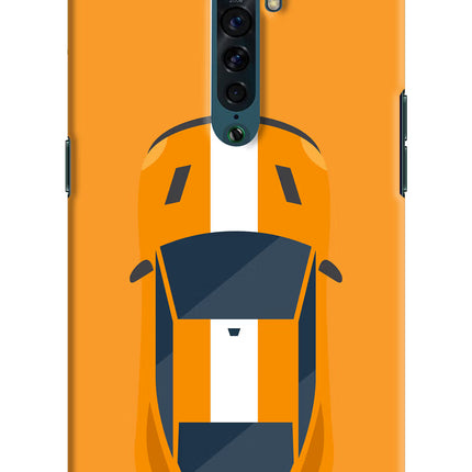 Highway Pursuit Oppo Reno2 Hard Case Back Cover by Casekaro