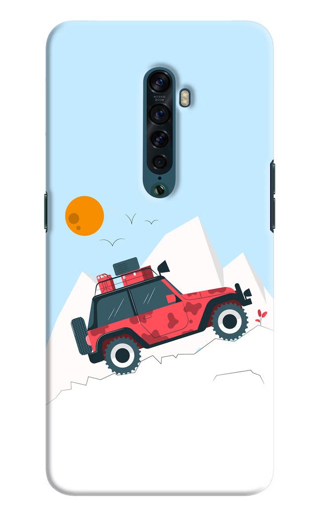 Mountain Trail Beast Oppo Reno2 Hard Case Back Cover by Casekaro