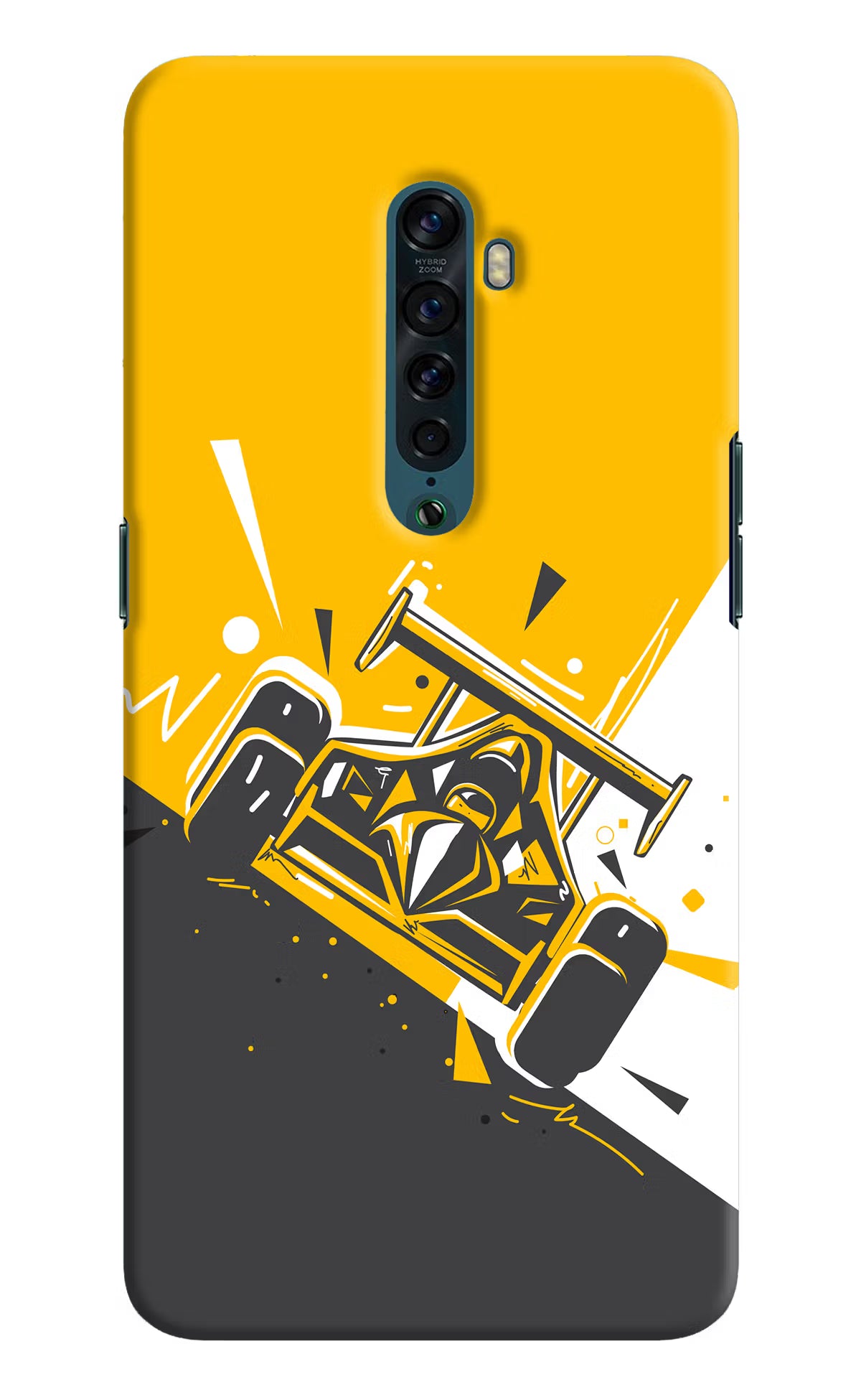 Track King Oppo Reno2 Hard Case Back Cover by Casekaro
