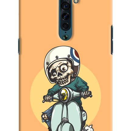 Undead Biker Oppo Reno2 Hard Case Back Cover by Casekaro