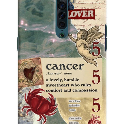 Cancer Zodiac Oppo Reno2 Hard Case Back Cover by Casekaro