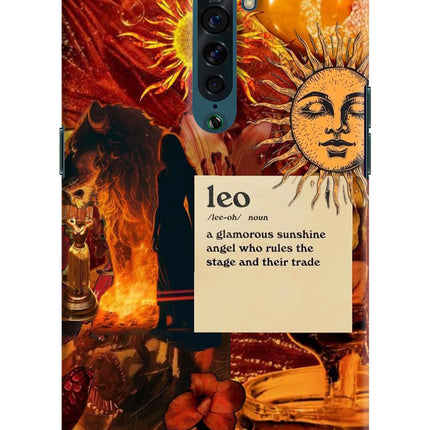 Leo Zodiac Oppo Reno2 Hard Case Back Cover by Casekaro