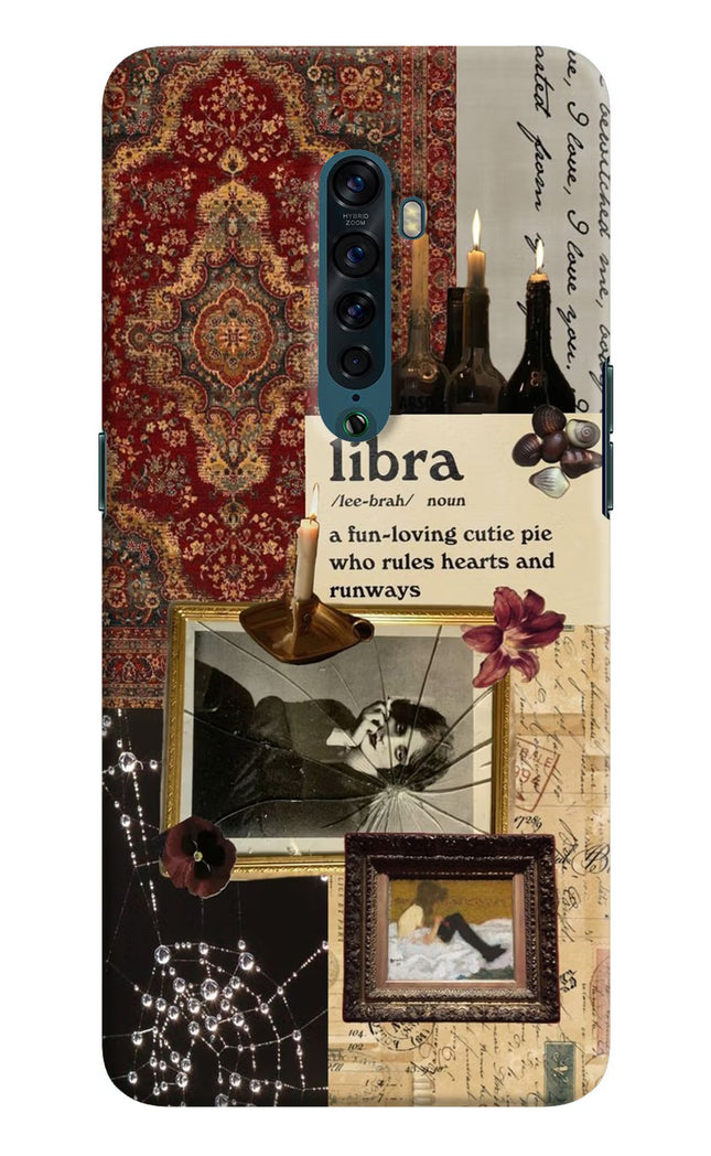Libra Zodiac Oppo Reno2 Hard Case Back Cover by Casekaro