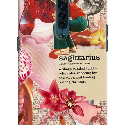 Sagittarius Zodiac Oppo Reno2 Hard Case Back Cover by Casekaro