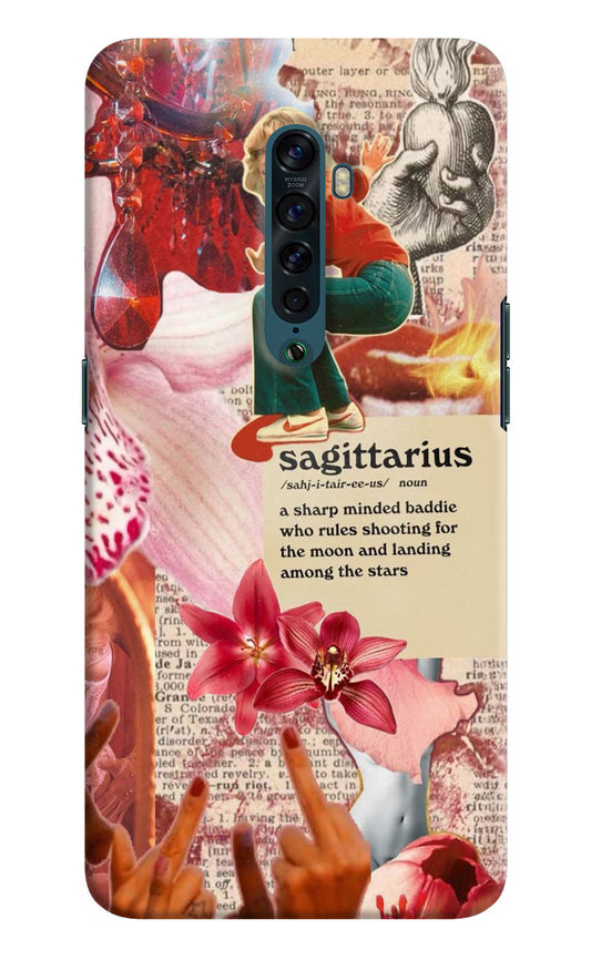 Sagittarius Zodiac Oppo Reno2 Hard Case Back Cover by Casekaro