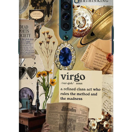 Virgo Zodiac Oppo Reno2 Hard Case Back Cover by Casekaro