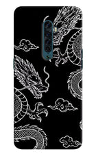 Twin Dragons Oppo Reno2 Hard Case Back Cover by Casekaro