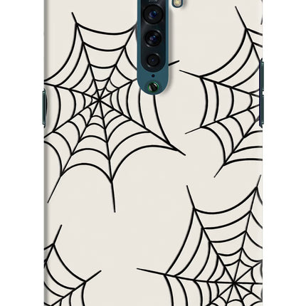 Spider Web Oppo Reno2 Hard Case Back Cover by Casekaro