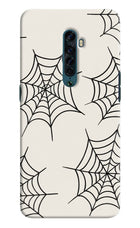 Spider Web Oppo Reno2 Hard Case Back Cover by Casekaro