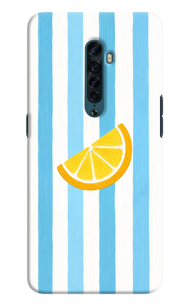 Summer Lemon Oppo Reno2 Hard Case Back Cover by Casekaro