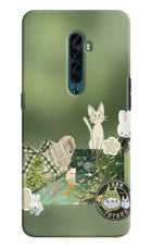 Aesthetic anime Oppo Reno2 Hard Case Back Cover by Casekaro