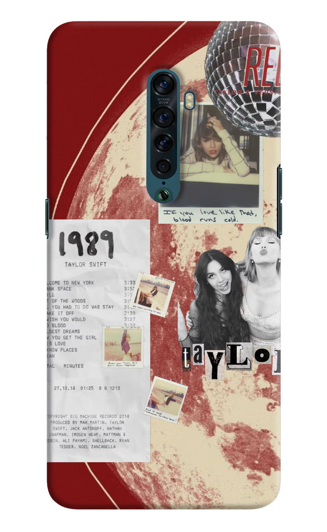 Taylor Swift Oppo Reno2 Hard Case Back Cover by Casekaro