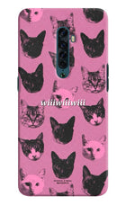 Pink Cats Oppo Reno2 Hard Case Back Cover by Casekaro