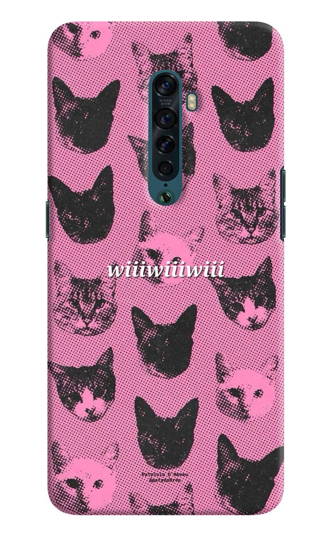 Pink Cats Oppo Reno2 Hard Case Back Cover by Casekaro