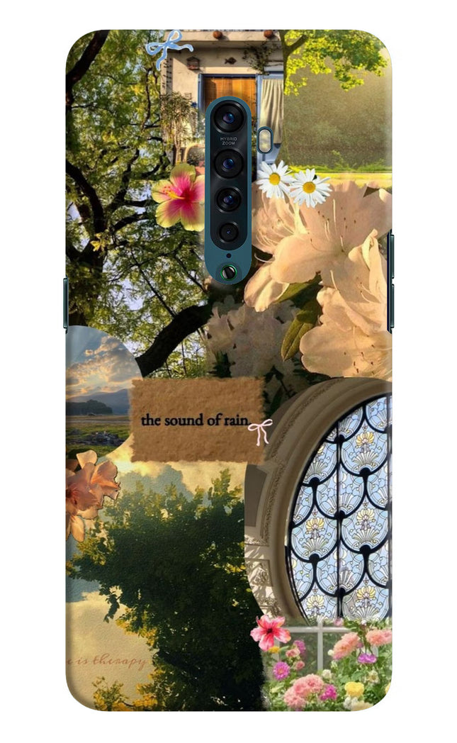 Rain Oppo Reno2 Hard Case Back Cover by Casekaro