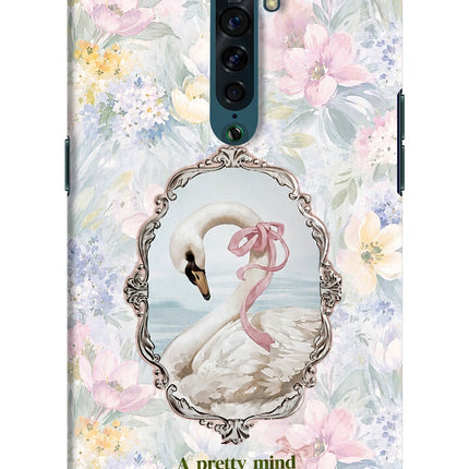Pretty Mind Pretty Soul Oppo Reno2 Hard Case Back Cover by Casekaro