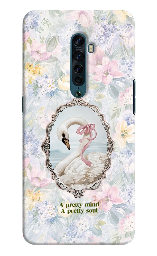 Pretty Mind Pretty Soul Oppo Reno2 Hard Case Back Cover by Casekaro