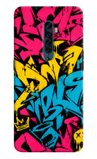 Graffiti Vibe Oppo Reno2 Hard Case Back Cover by Casekaro