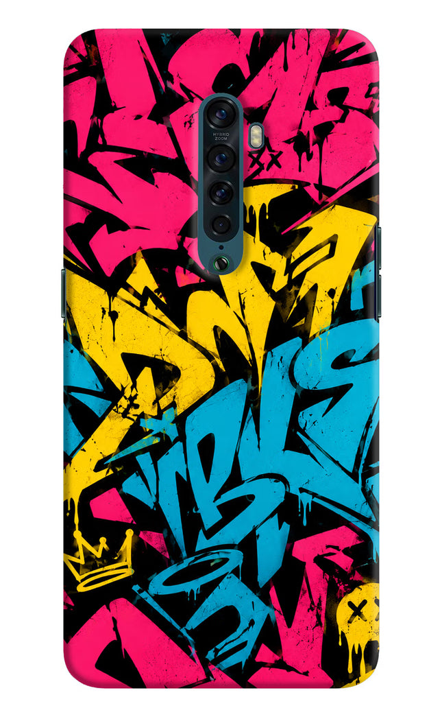 Graffiti Vibe Oppo Reno2 Hard Case Back Cover by Casekaro