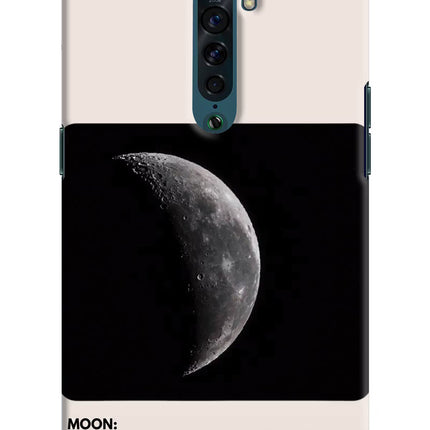 Moon Phase Oppo Reno2 Hard Case Back Cover by Casekaro
