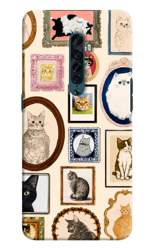 Mirror Cats Oppo Reno2 Hard Case Back Cover by Casekaro
