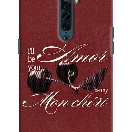 Velvet Cherry Oppo Reno2 Hard Case Back Cover by Casekaro