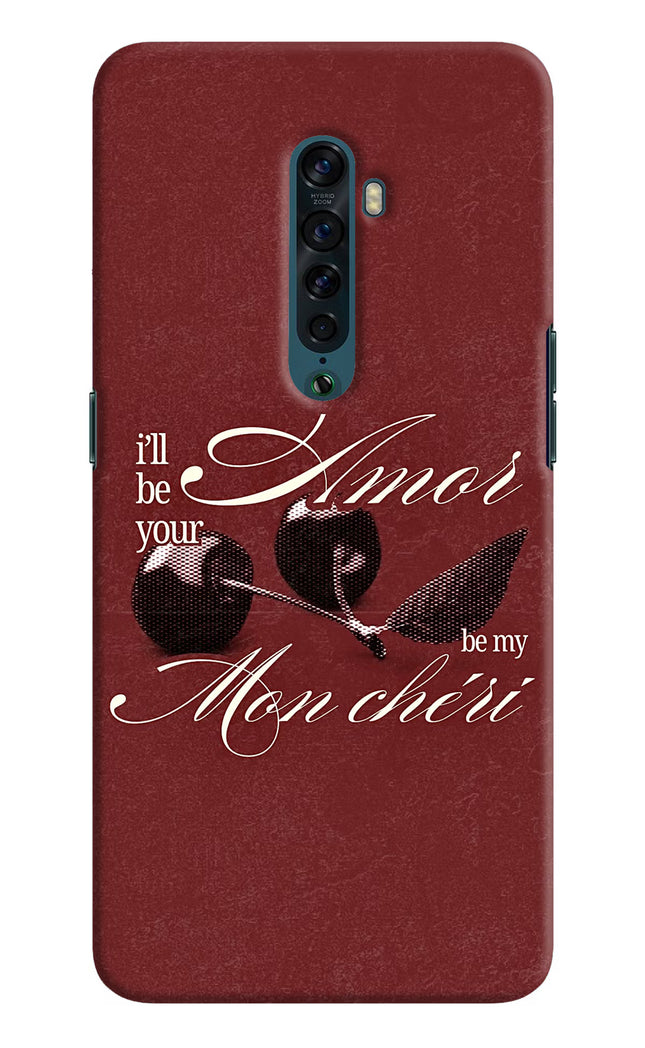 Velvet Cherry Oppo Reno2 Hard Case Back Cover by Casekaro