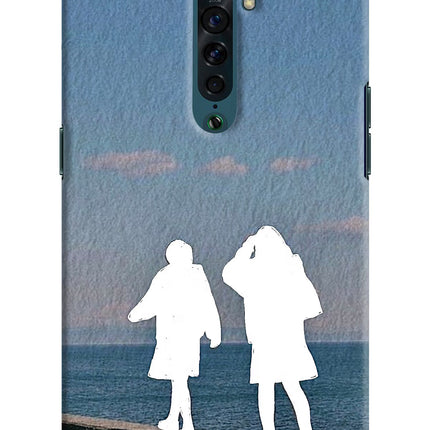 Coastal Dream Oppo Reno2 Hard Case Back Cover by Casekaro