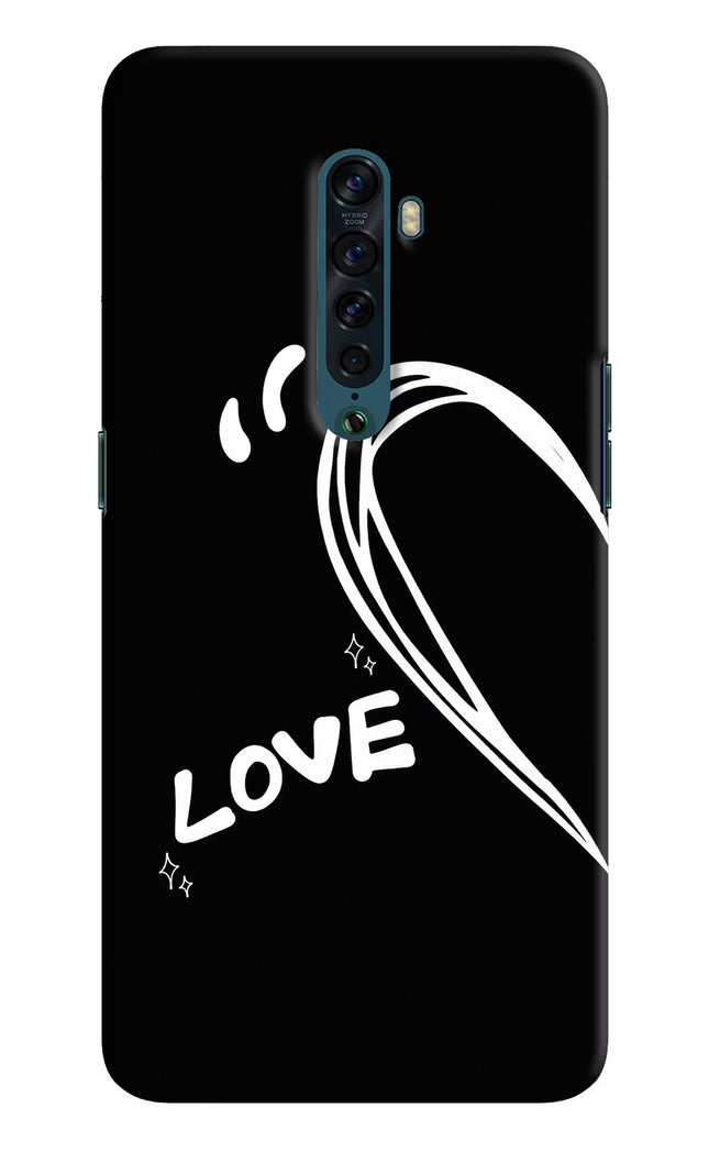 Love Line Oppo Reno2 Hard Case Back Cover by Casekaro