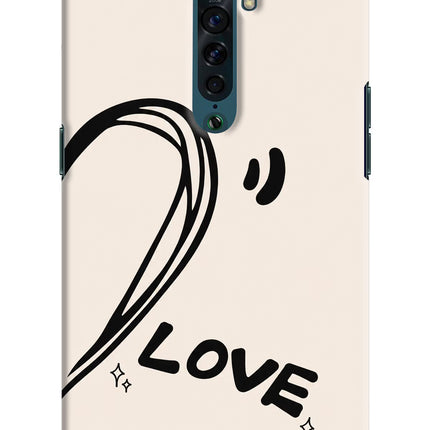 Soul Line Oppo Reno2 Hard Case Back Cover by Casekaro