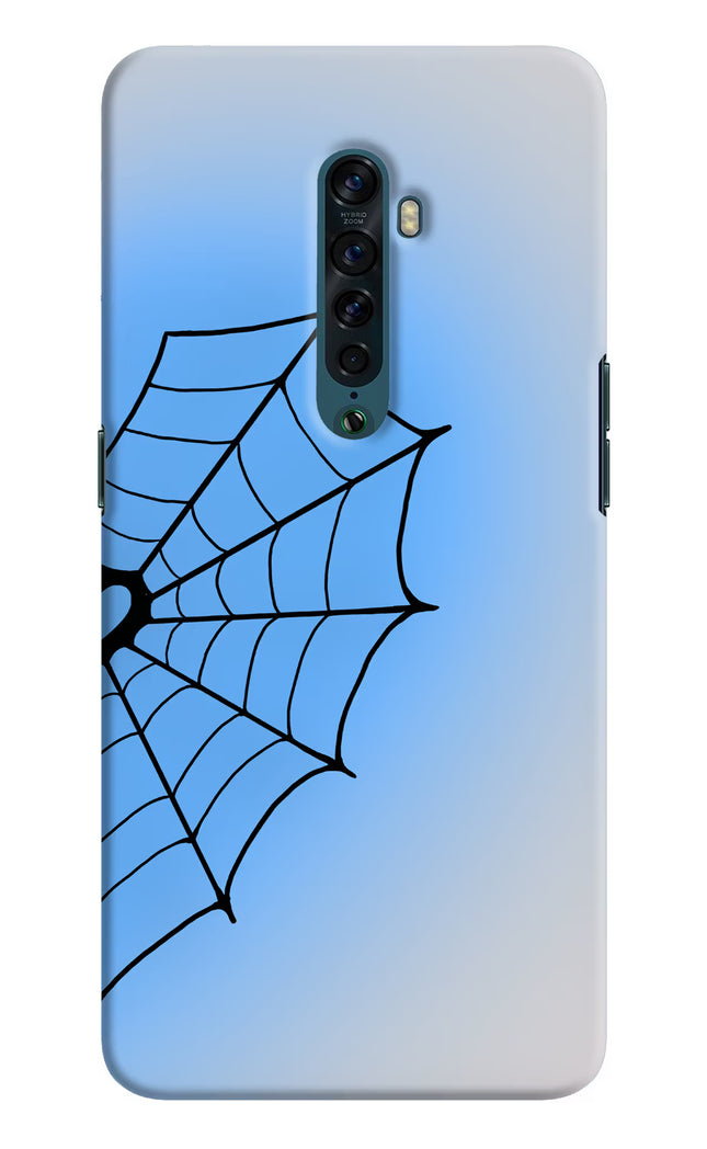 Blue Web Oppo Reno2 Hard Case Back Cover by Casekaro