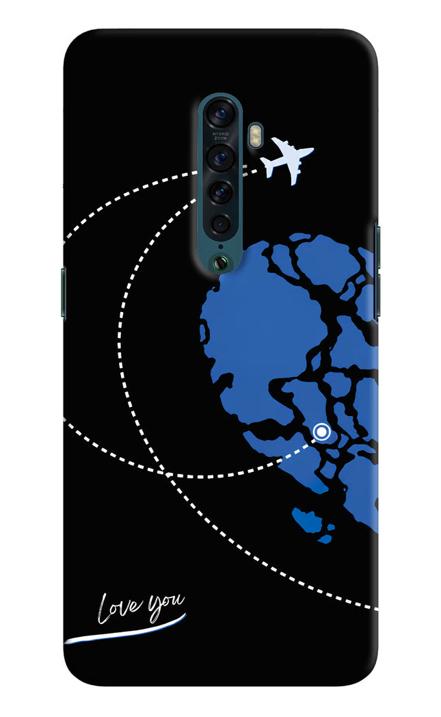 Love Orbit Oppo Reno2 Hard Case Back Cover by Casekaro