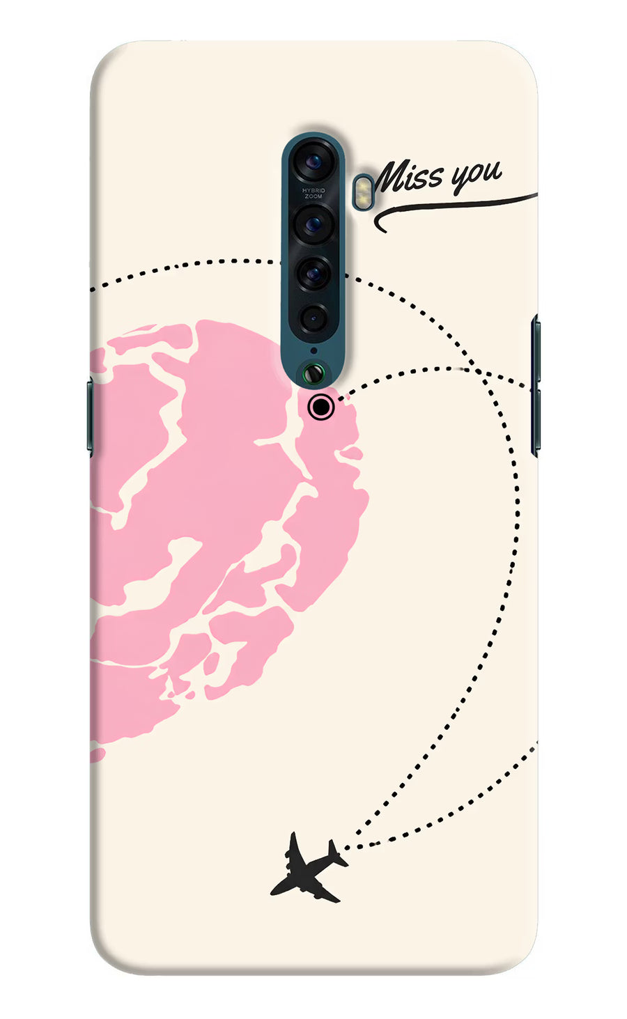 Miss Orbit Oppo Reno2 Back Cover, Hard case