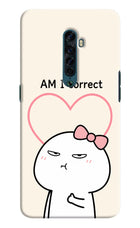 Always Right Oppo Reno2 Hard Case Back Cover by Casekaro