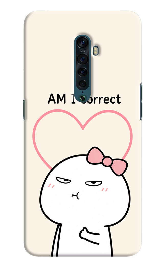 Always Right Oppo Reno2 Hard Case Back Cover by Casekaro