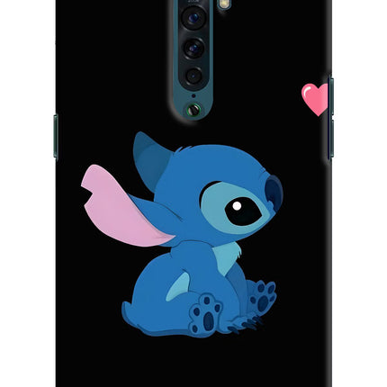 Stitch Crush Oppo Reno2 Hard Case Back Cover by Casekaro
