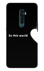This World Oppo Reno2 Hard Case Back Cover by Casekaro