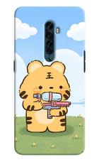 Tiger Treat Oppo Reno2 Hard Case Back Cover by Casekaro