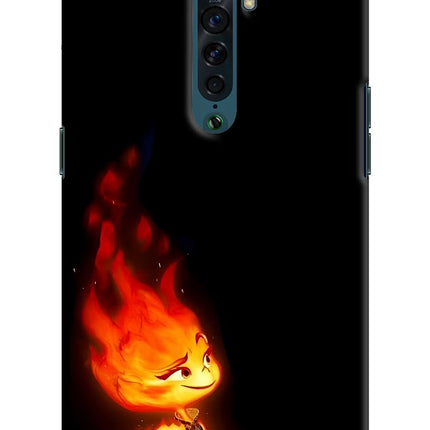 Ember Flame Oppo Reno2 Hard Case Back Cover by Casekaro