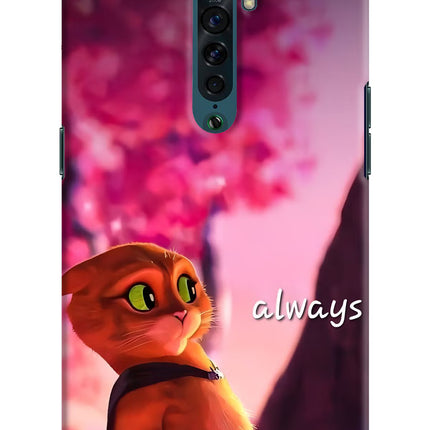 Always Cat Oppo Reno2 Hard Case Back Cover by Casekaro