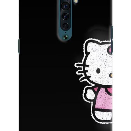 Kitty Charm Oppo Reno2 Hard Case Back Cover by Casekaro