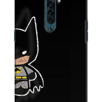 Bat Kitty Oppo Reno2 Hard Case Back Cover by Casekaro