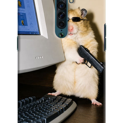 Hacker Hamster Oppo Reno2 Hard Case Back Cover by Casekaro