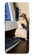 Hacker Hamster Oppo Reno2 Hard Case Back Cover by Casekaro