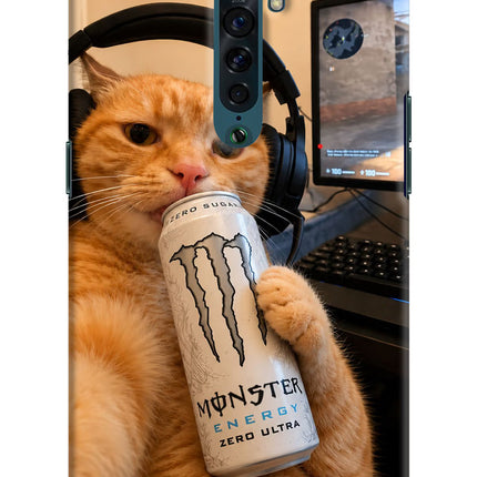 Gamer Cat Energy Oppo Reno2 Hard Case Back Cover by Casekaro