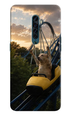 Rollercoaster Dog Oppo Reno2 Hard Case Back Cover by Casekaro