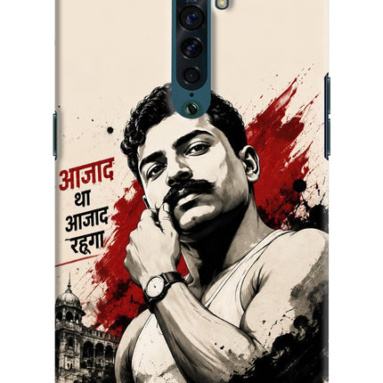 Chandrashekhar Azad Fearless Oppo Reno2 Hard Case Back Cover by Casekaro