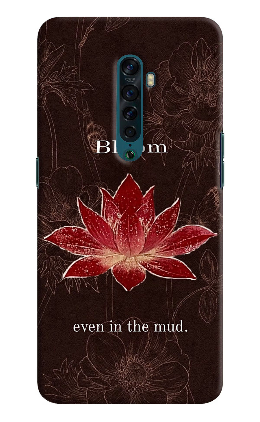 Bloom Oppo Reno2 Back Cover, Hard case